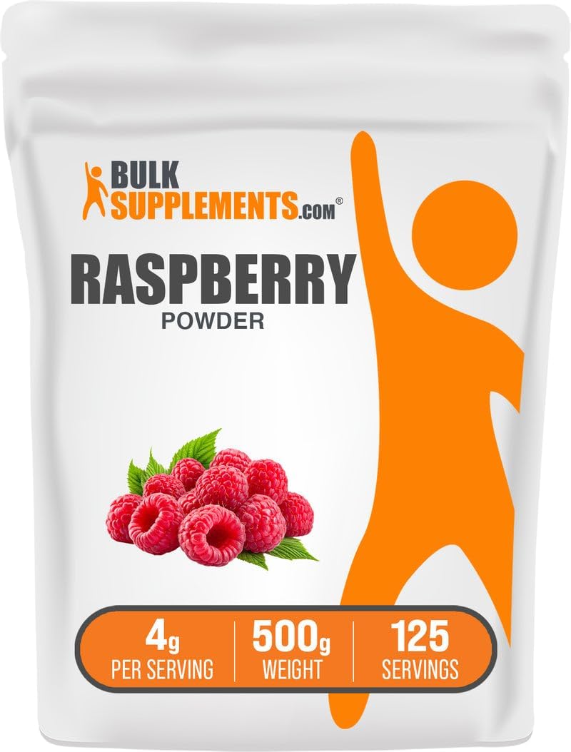BULKSUPPLEMENTS.COM BulkSupplements Raspberry Powder - Antioxidant Fruit Powder - Image 1